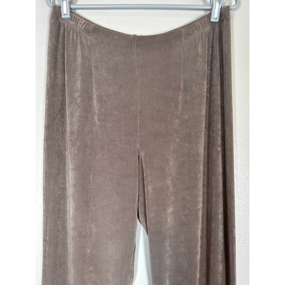 Chicos Travelers No Tummy Pant 2R Large Stretch Pull On Deep Taupe Brown Classic - Picture 5 of 8